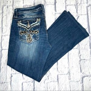 Miss Me Embellished Bootcut Jeans JP708482 Sz 29